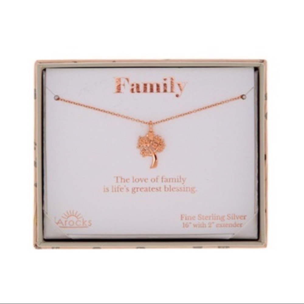 🎉Clearance🎉 Rose Gold Plated Family Tree